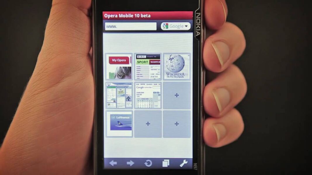 opera mobile 10 beta for s601