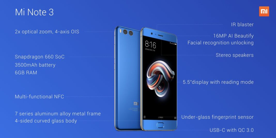 Xiaomi Mi note 3 1