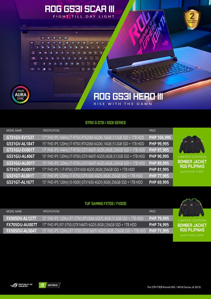 ROG October 2019 Promo