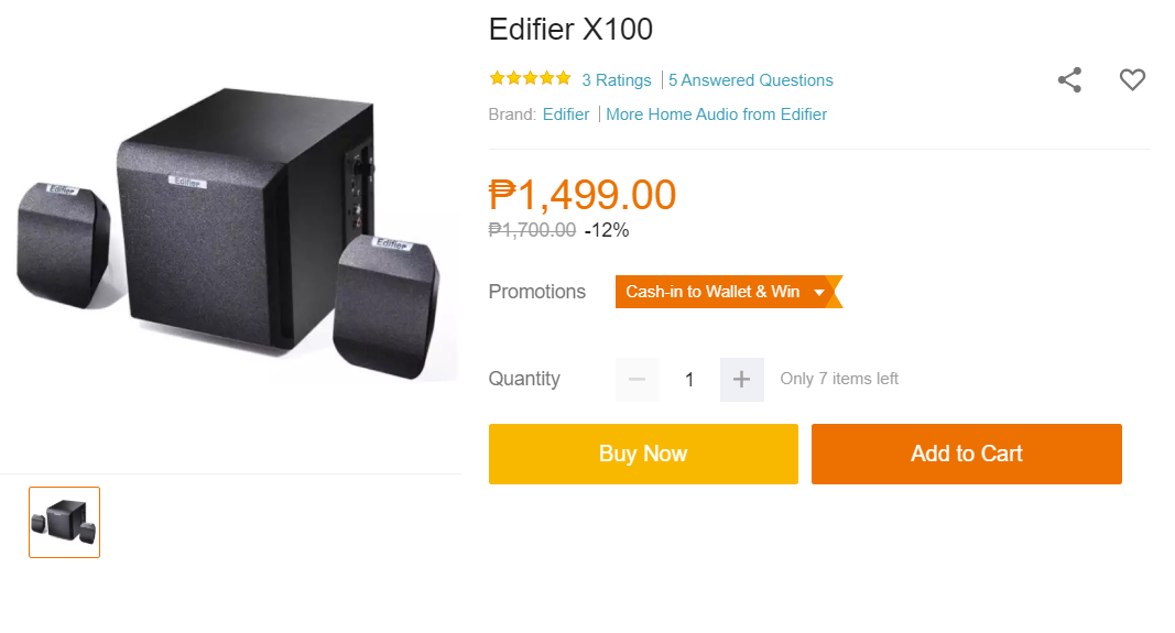 Top 5 speaker under 2.5k - edifier x100