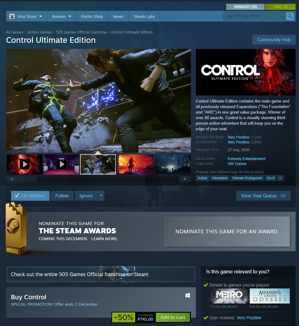 top 5 steam games control