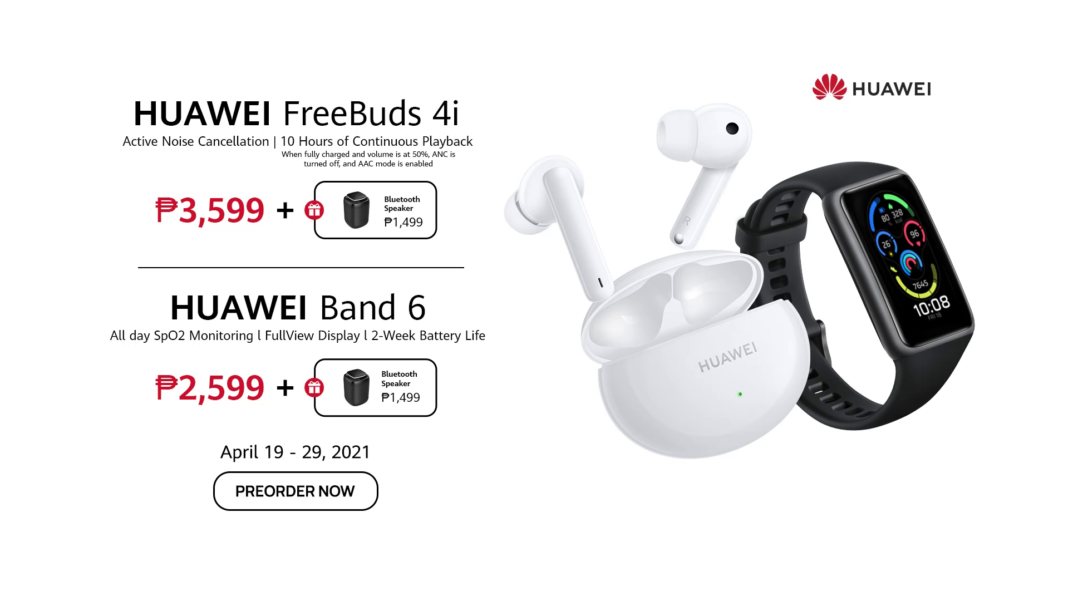 FreeBuds 4i and Band 6 Pre order KV 1