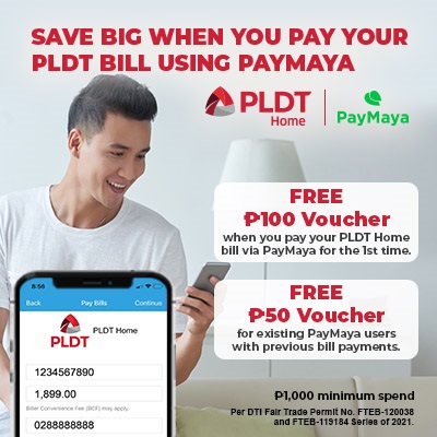 pay pldt home bills via paymaya