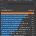 cinebench single core