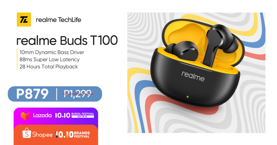 realme buds t100 specs price philippines