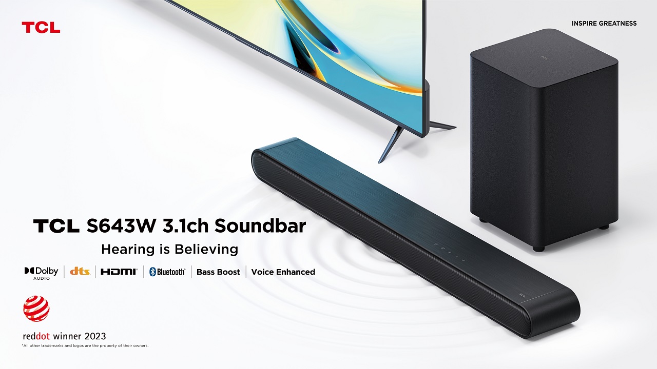 TCL Wins Red Dot Award for the TCL SW Soundbar