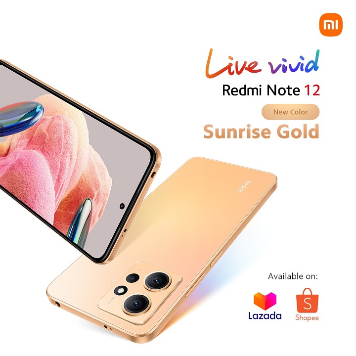 redmi note sunrise gold