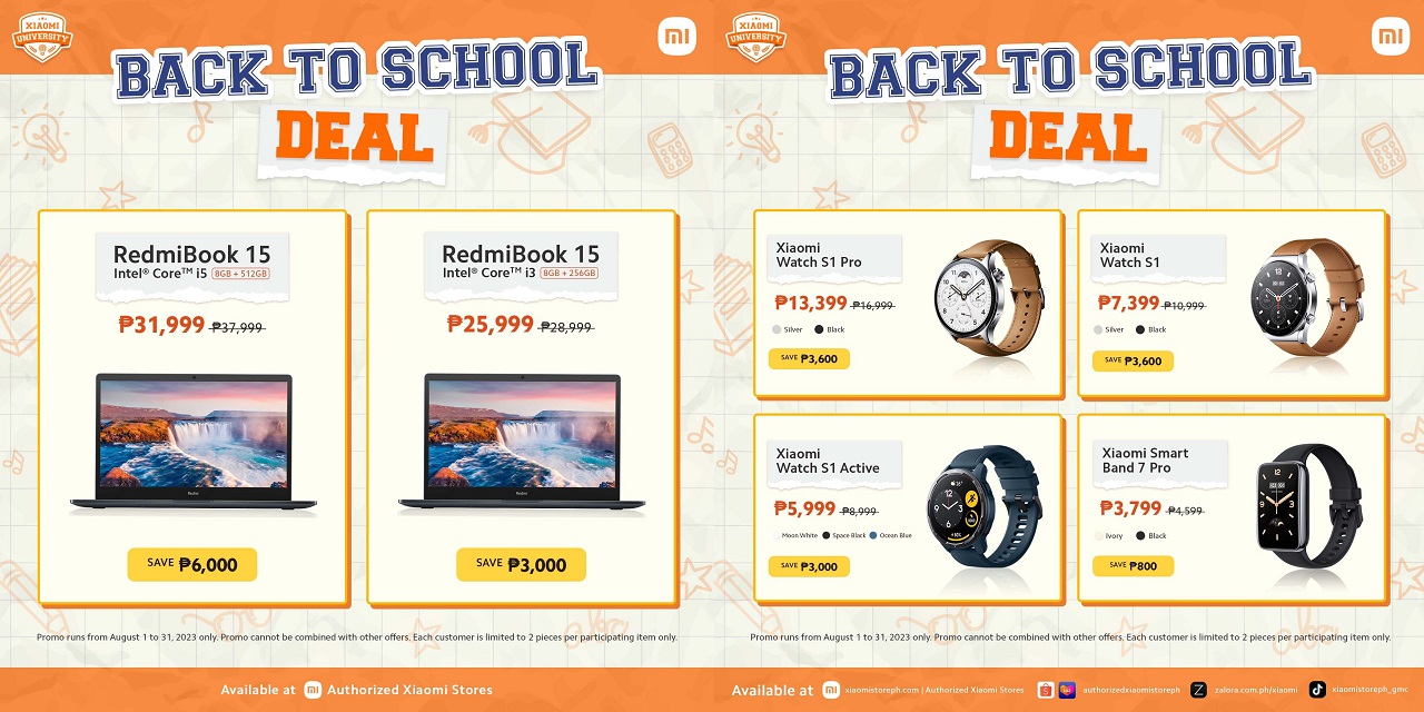 xioami back to school deals