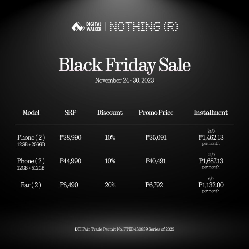 DW Black Friday Sale