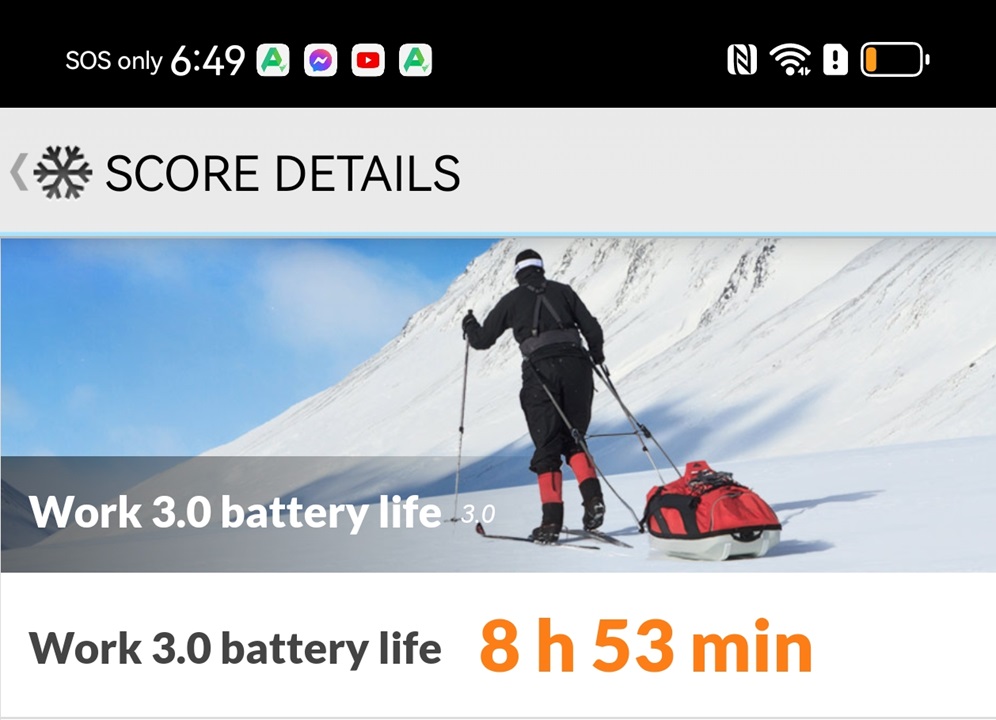 HUAWEI pura pro pcmark battery life test